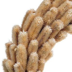24" Cream Natural Hemp Shell Wreath 4