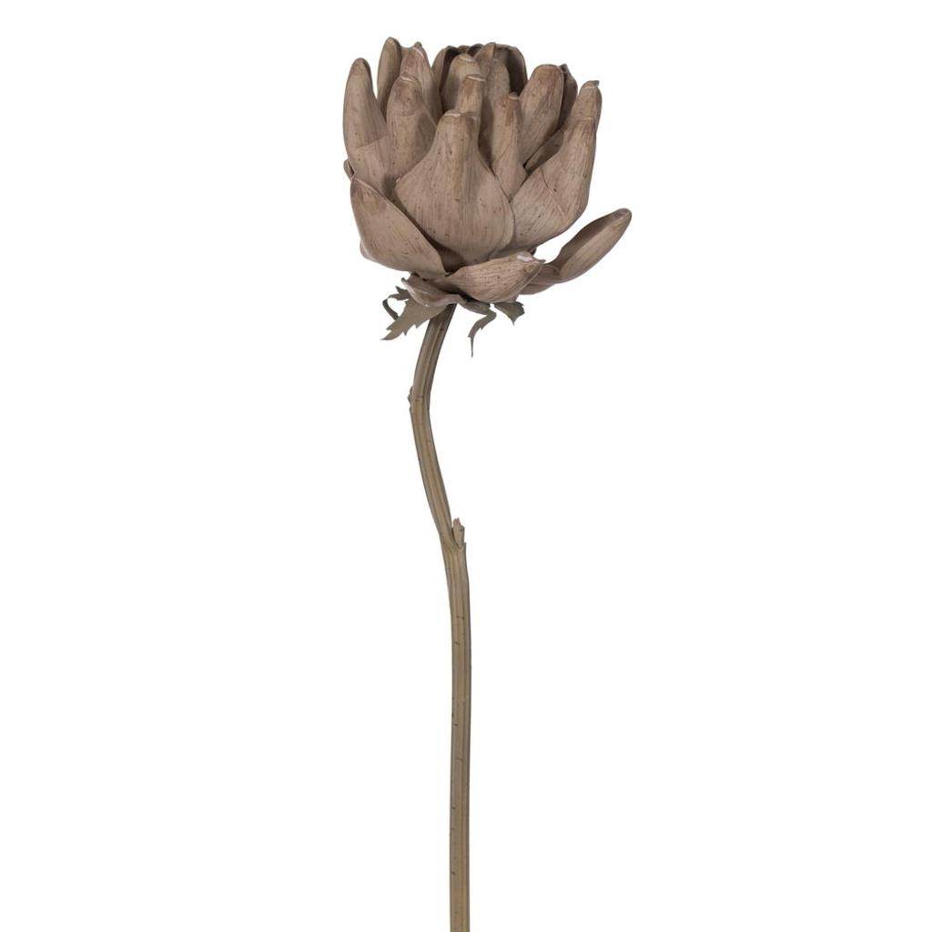 21.5" Artificial Light Brown Protea Stem (2 Pack) 1