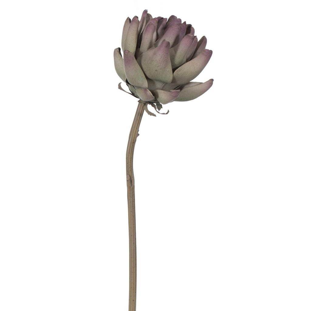 21.5" Artificial Purple / Green Protea Stem (2 Pack) 1