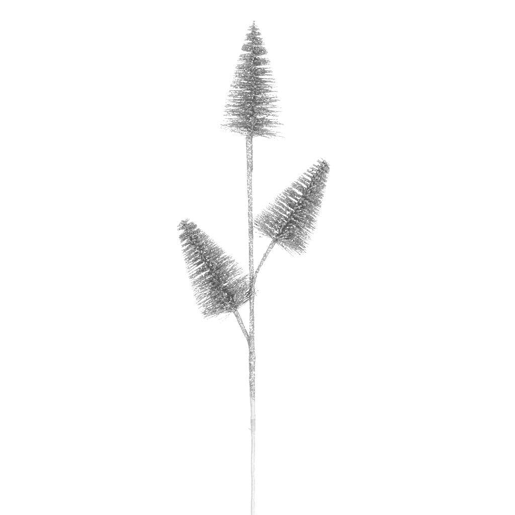 20" White Glitter Cone Tree (6 Pack) 1