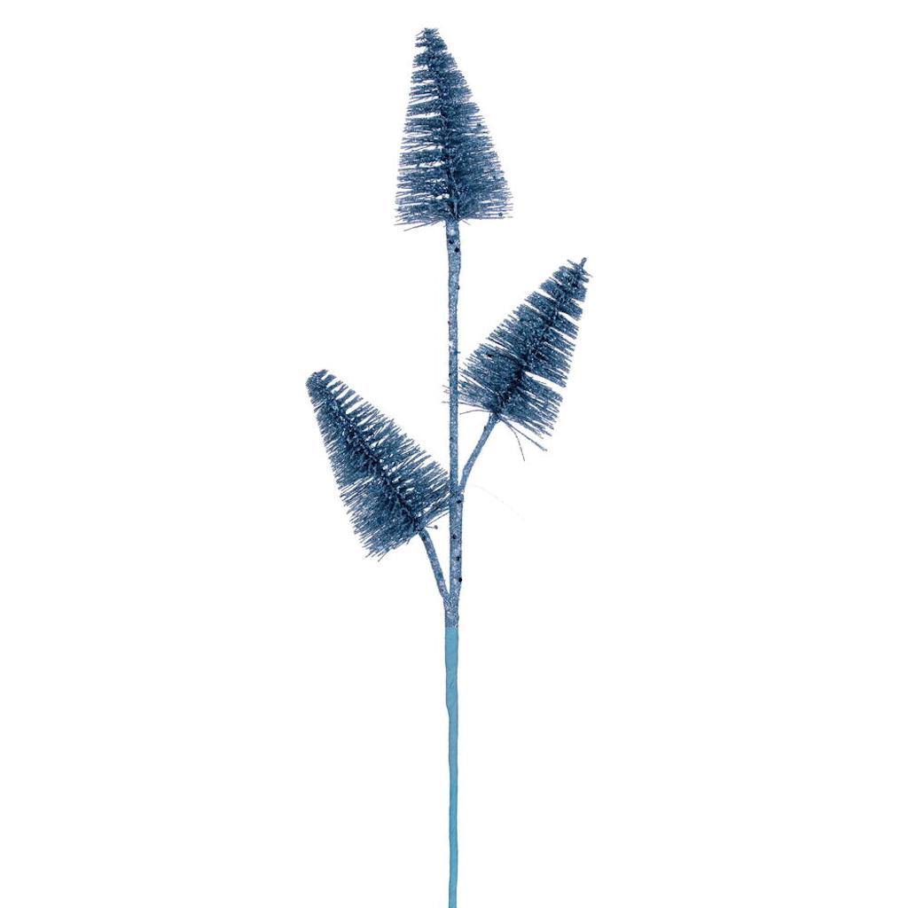 20" Baby Blue Glitter Cone Tree (6 Pack) 1