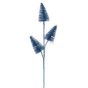 20" Baby Blue Glitter Cone Tree (6 Pack) 1