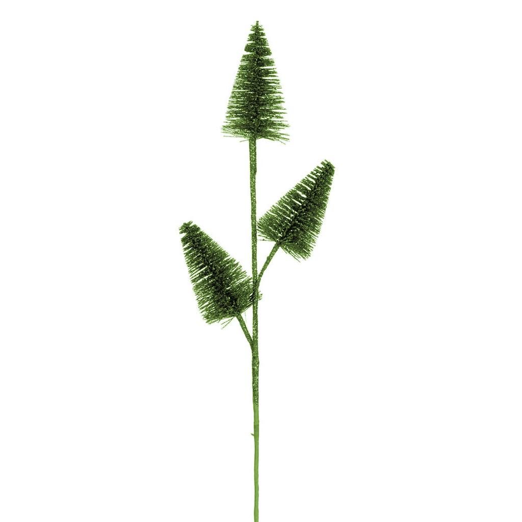 20" Lime Glitter Cone Tree (6 Pack) 1