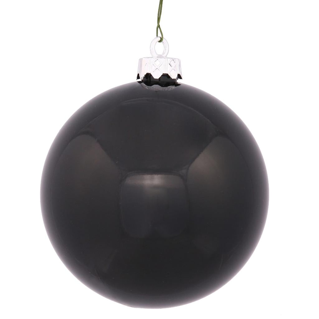 20" Giant Black Shiny Christmas Tree Ornament 1