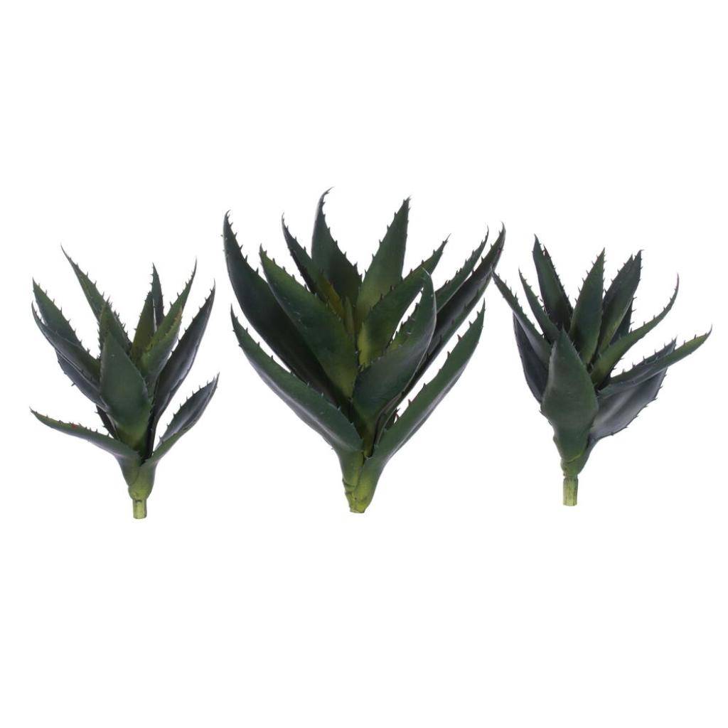 9" Green Aloe Vera Artificial Pick (3 Pack) 1