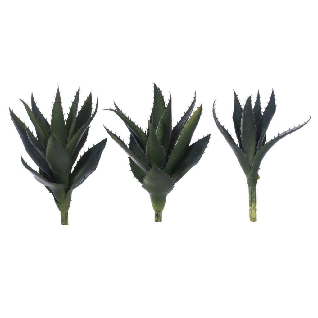 8" Green Aloe Vera Artificial Pick (3 Pack) 1