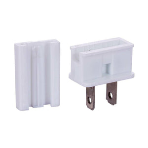 White Male Quick Zip Plug (10 Pack) 1