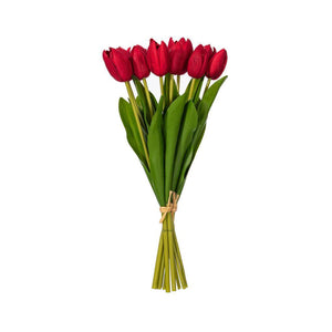 16" Red Tulip Artificial Floral Arrangement (2 Pack) 1