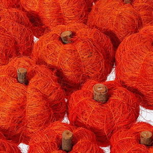 2.5"-3" Orange Coconut Coir Pumpkin (24 Pack) 2