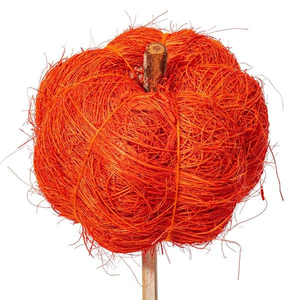 20" Orange Coconut Coir Pumpkin Stem (12 Pack) 2