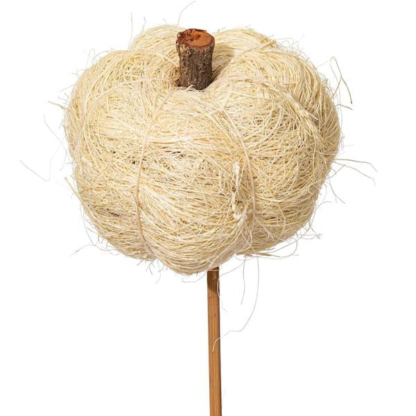 20" Bleached Coconut Coir Pumpkin Stem (12 Pack) 2