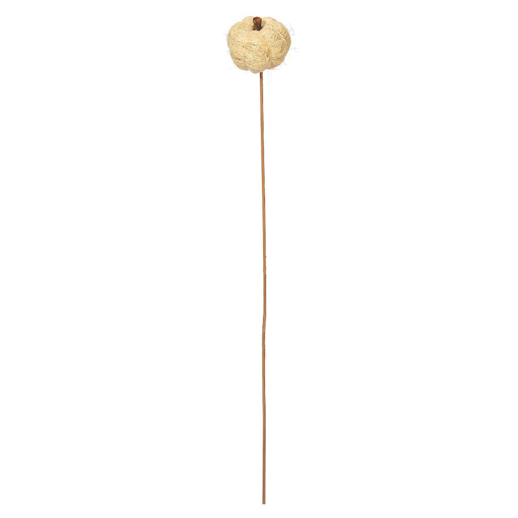20" Bleached Coconut Coir Pumpkin Stem (12 Pack) 1
