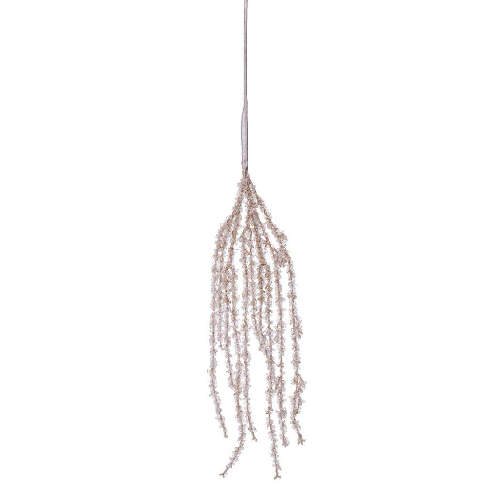 35" Champagne Hanging Ice Artificial Christmas Spray (2 Pack) 1