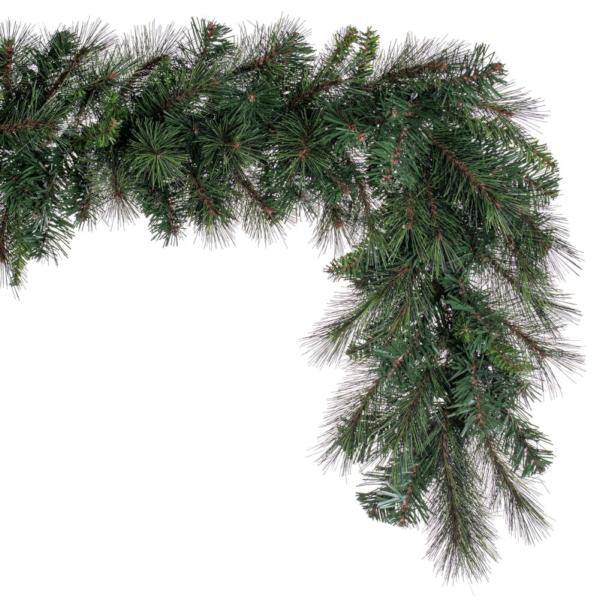 9' x 14" Green Brighton Pine Artificial Christmas Garland 2