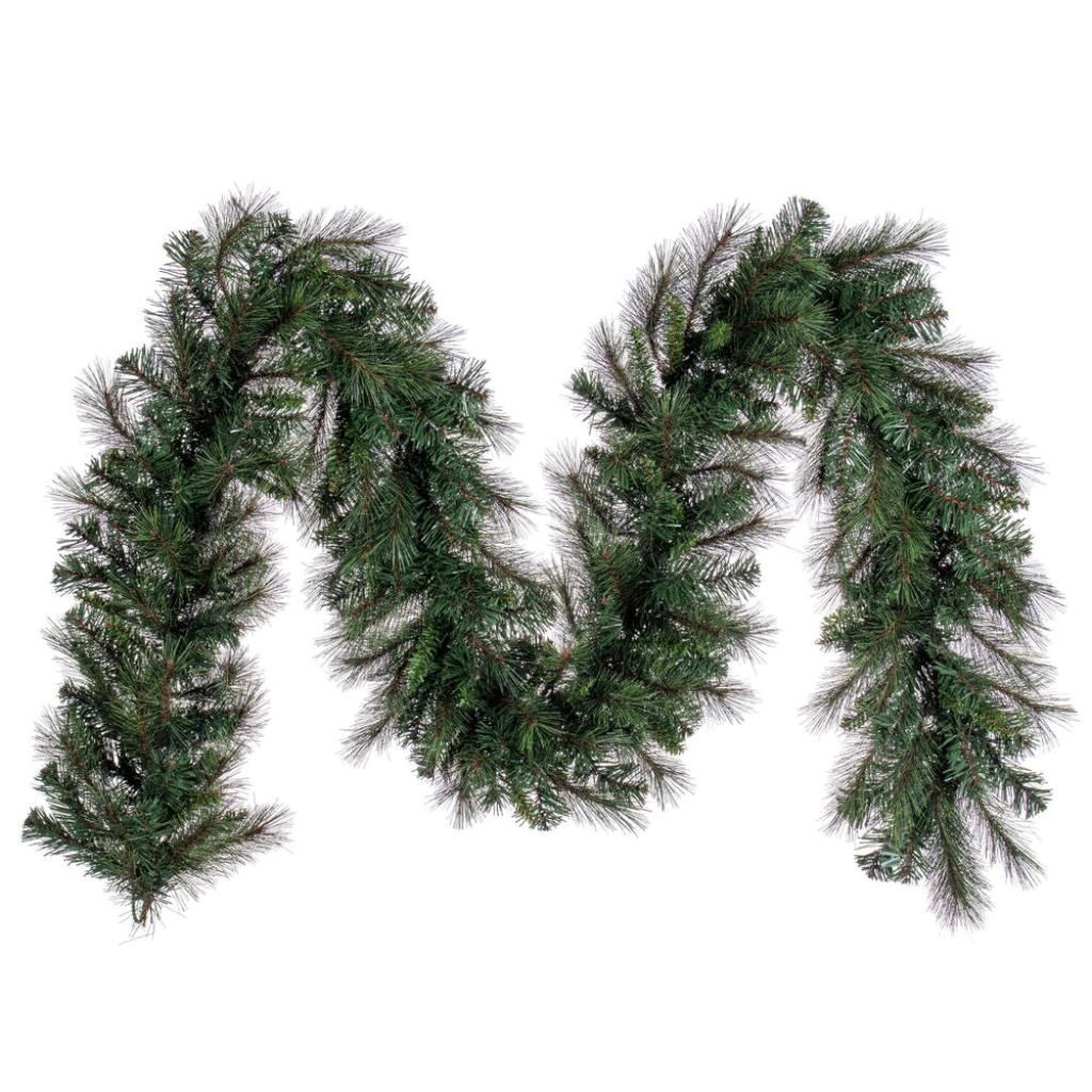 9' x 14" Green Brighton Pine Artificial Christmas Garland 1