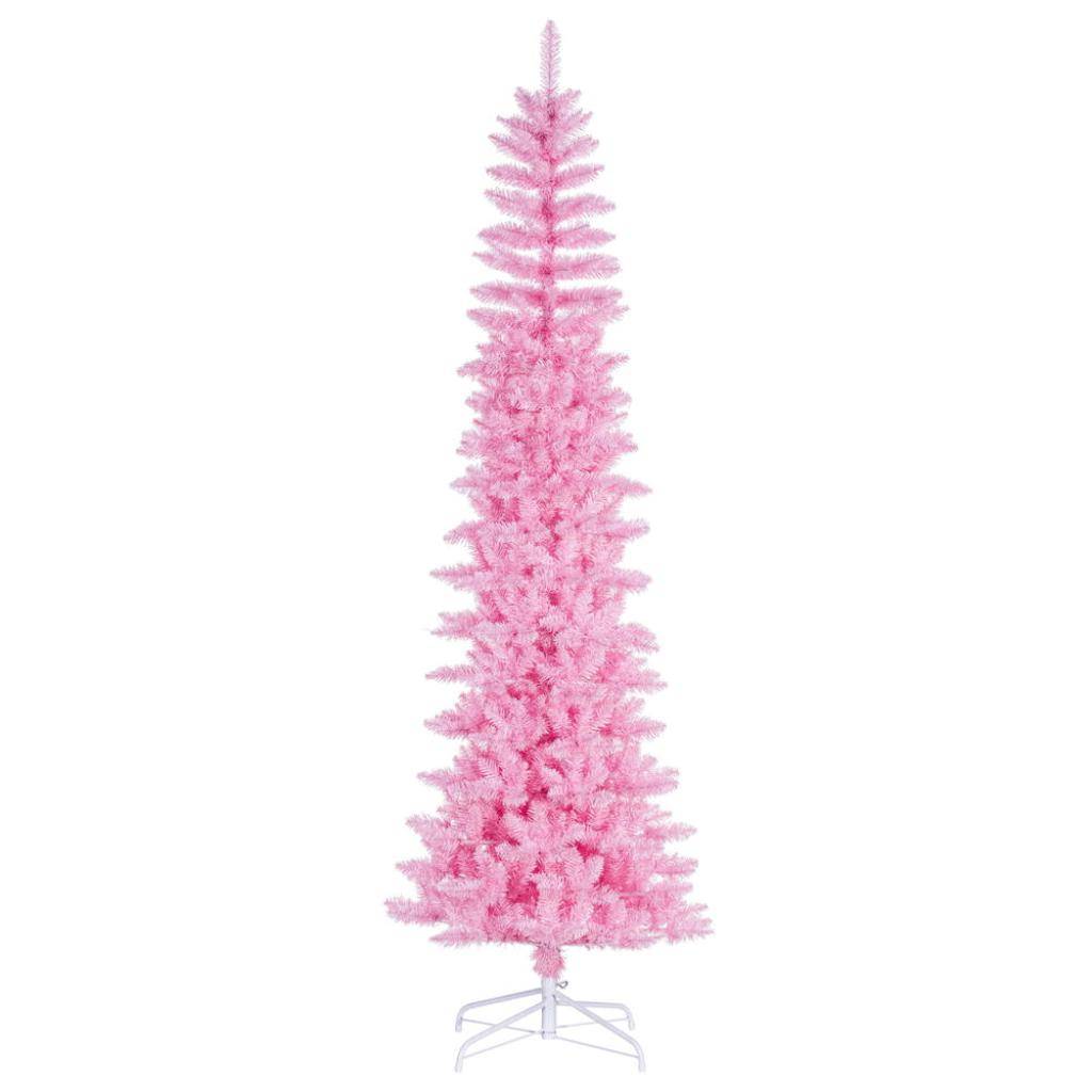 9.5' x 42" Pink Pencil Unlit Artificial Christmas Tree 1