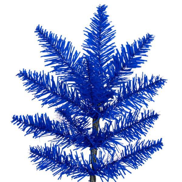 9.5' x 42" Blue Pencil Unlit Artificial Christmas Tree 2