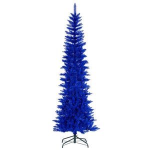 9.5' x 42" Blue Pencil Unlit Artificial Christmas Tree 1