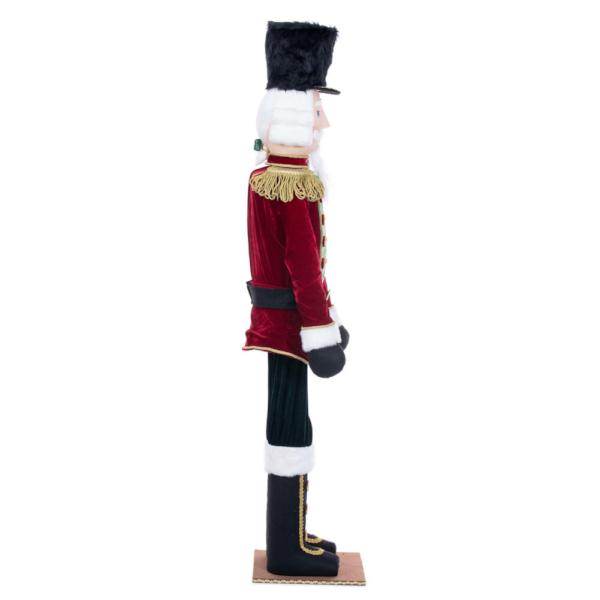 6' Red Velvet Standing Nutcracker Doll 3