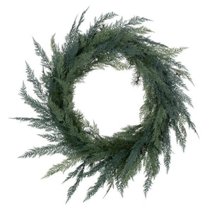 28" Mixed Long Cedar Pine Artificial Christmas Wreath 1