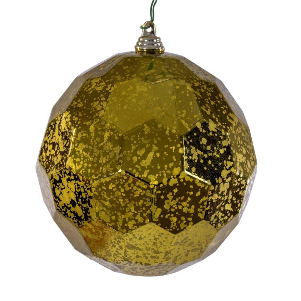 4.75" Olive Honeycomb Mercury Christmas Ornament (4 Pack) 1