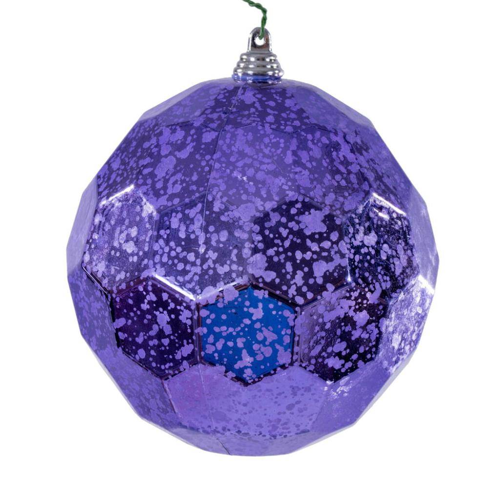 4.75" Lavender Honeycomb Mercury Christmas Ornament (4 Pack) 1