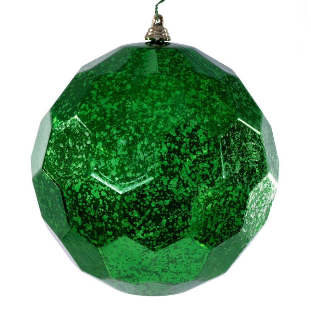 6" Green Honeycomb Mercury Christmas Ornament (2 Pack) 1