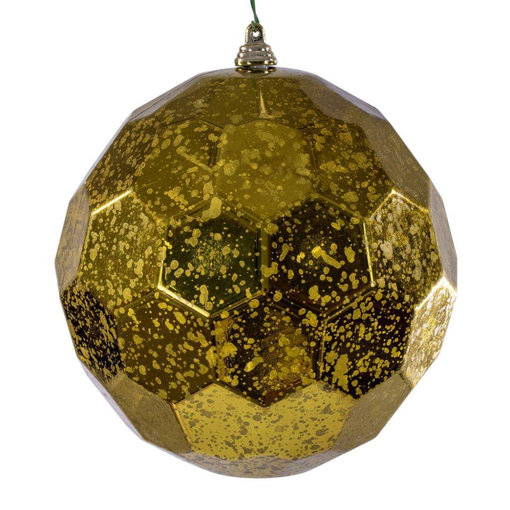 6" Olive Honeycomb Mercury Christmas Ornament (2 Pack) 1