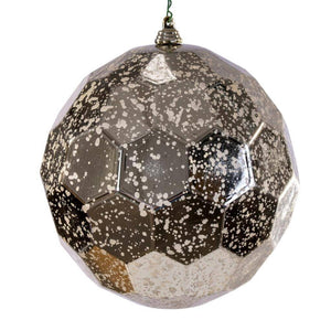 6" Champagne Honeycomb Mercury Christmas Ornament (2 Pack) 1