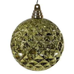 4.75" Lime Honeycomb Mercury Christmas Ornament (4 Pack) 1