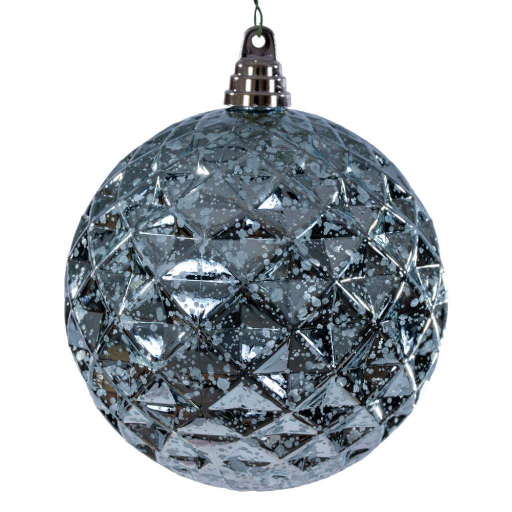 6" Baby Blue Diamond Mercury Christmas Ornament (2 Pack) 1