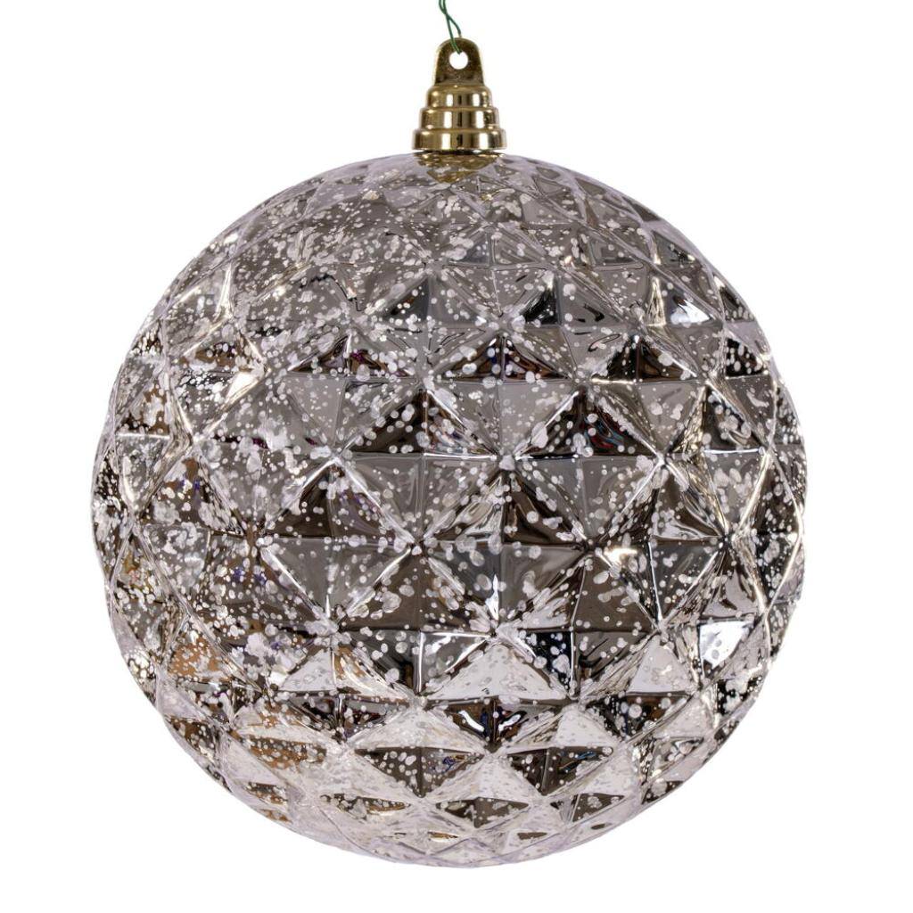 8" Oat Diamond Mercury Christmas Ornament 1