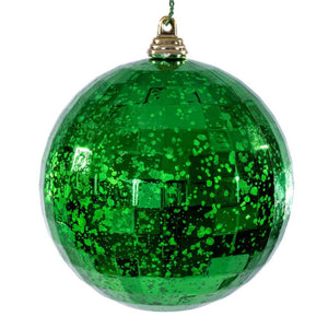 4" Green Mirror Mercury Christmas Ornament (6 Pack) 1