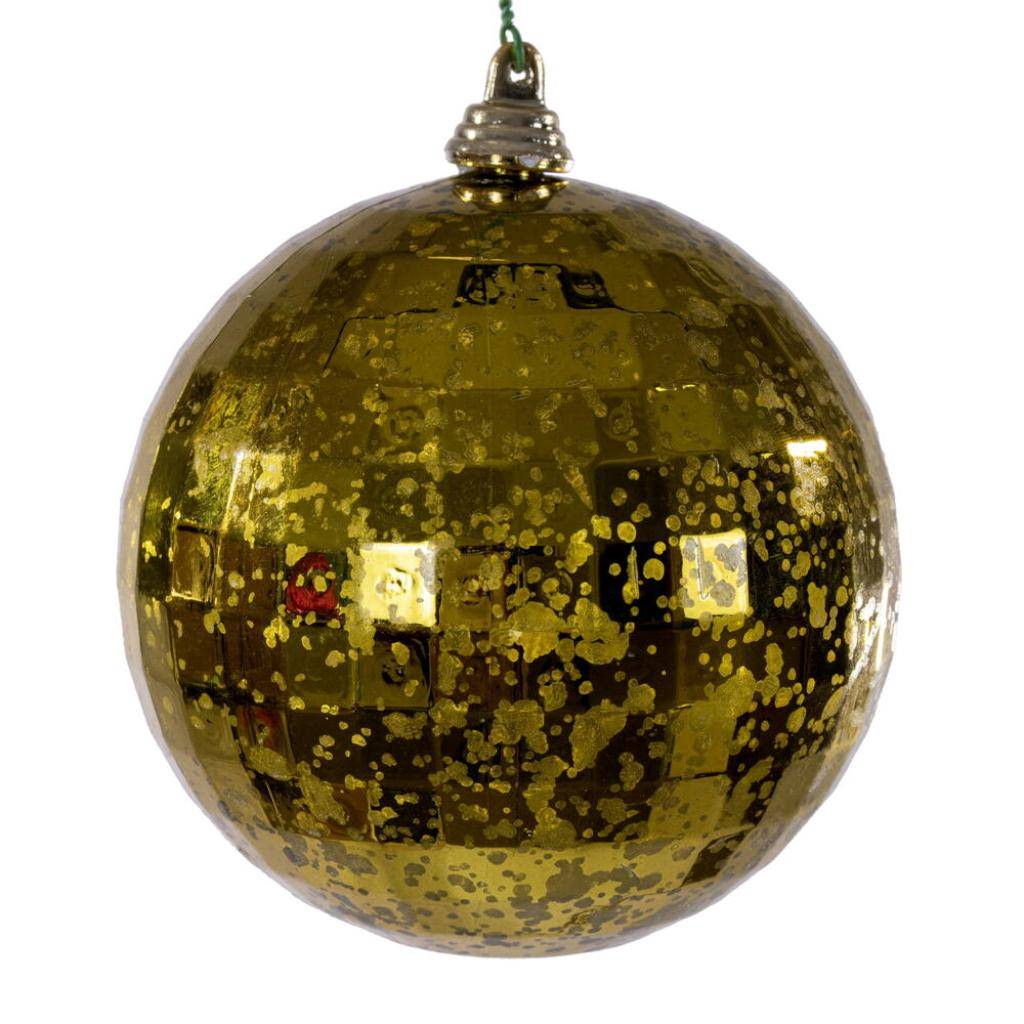 4" Olive Mirror Mercury Christmas Ornament (6 Pack) 1