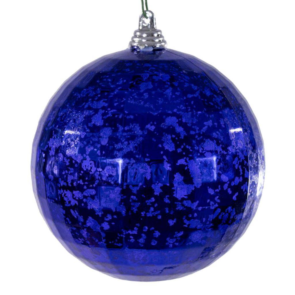 4" Purple Mirror Mercury Christmas Ornament (6 Pack) 1