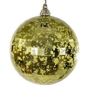 4" Lime Mirror Mercury Christmas Ornament (6 Pack) 1