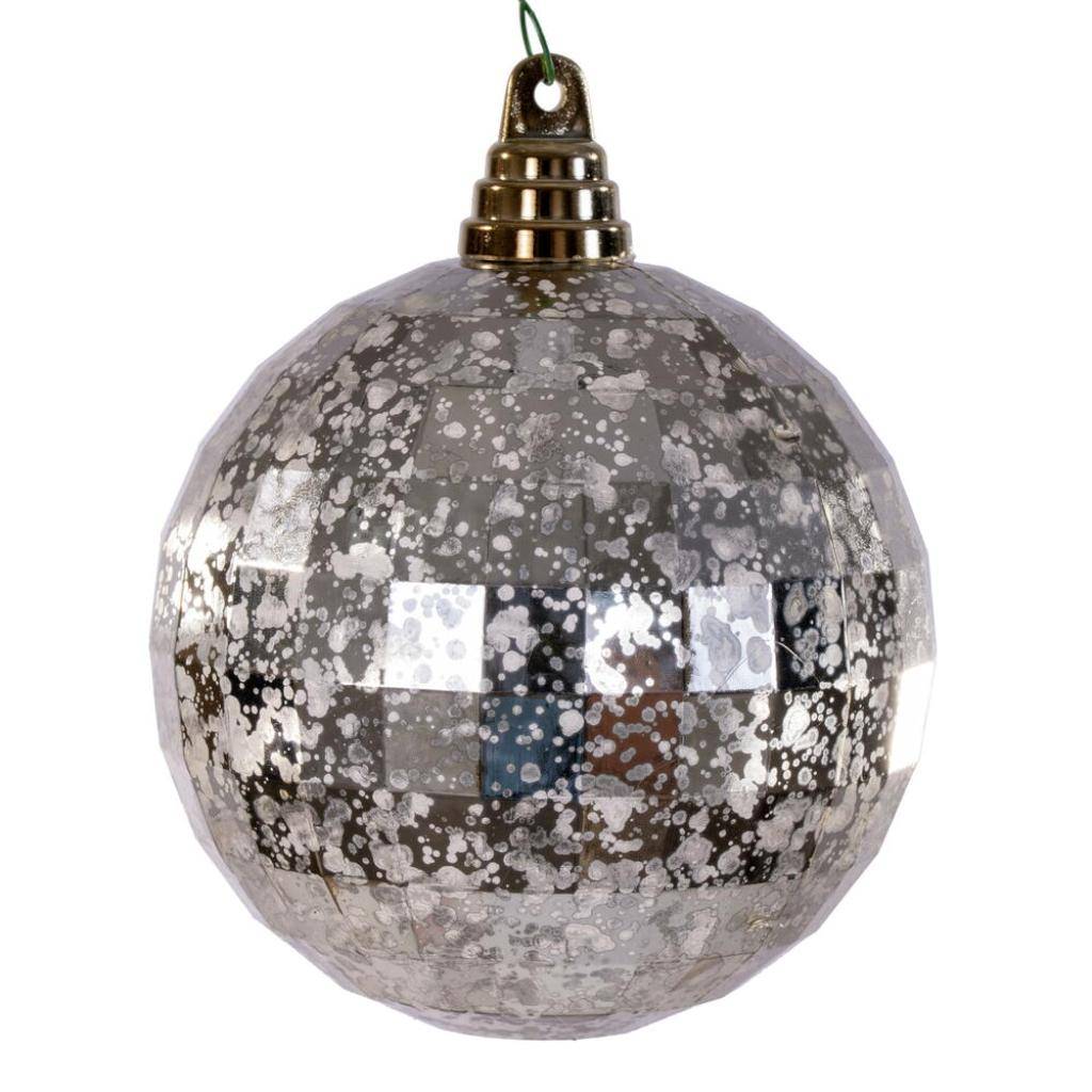 4.75" Champagne Mirror Mercury Christmas Ornament (4 Pack) 1