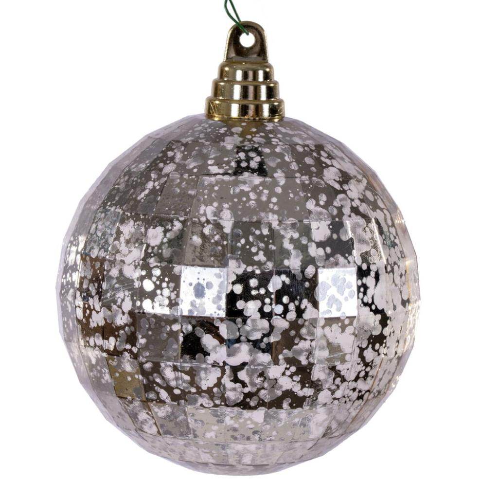 4.75" Oat Mirror Mercury Christmas Ornament (4 Pack) 1