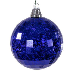 4.75" Purple Mirror Mercury Christmas Ornament (4 Pack) 1