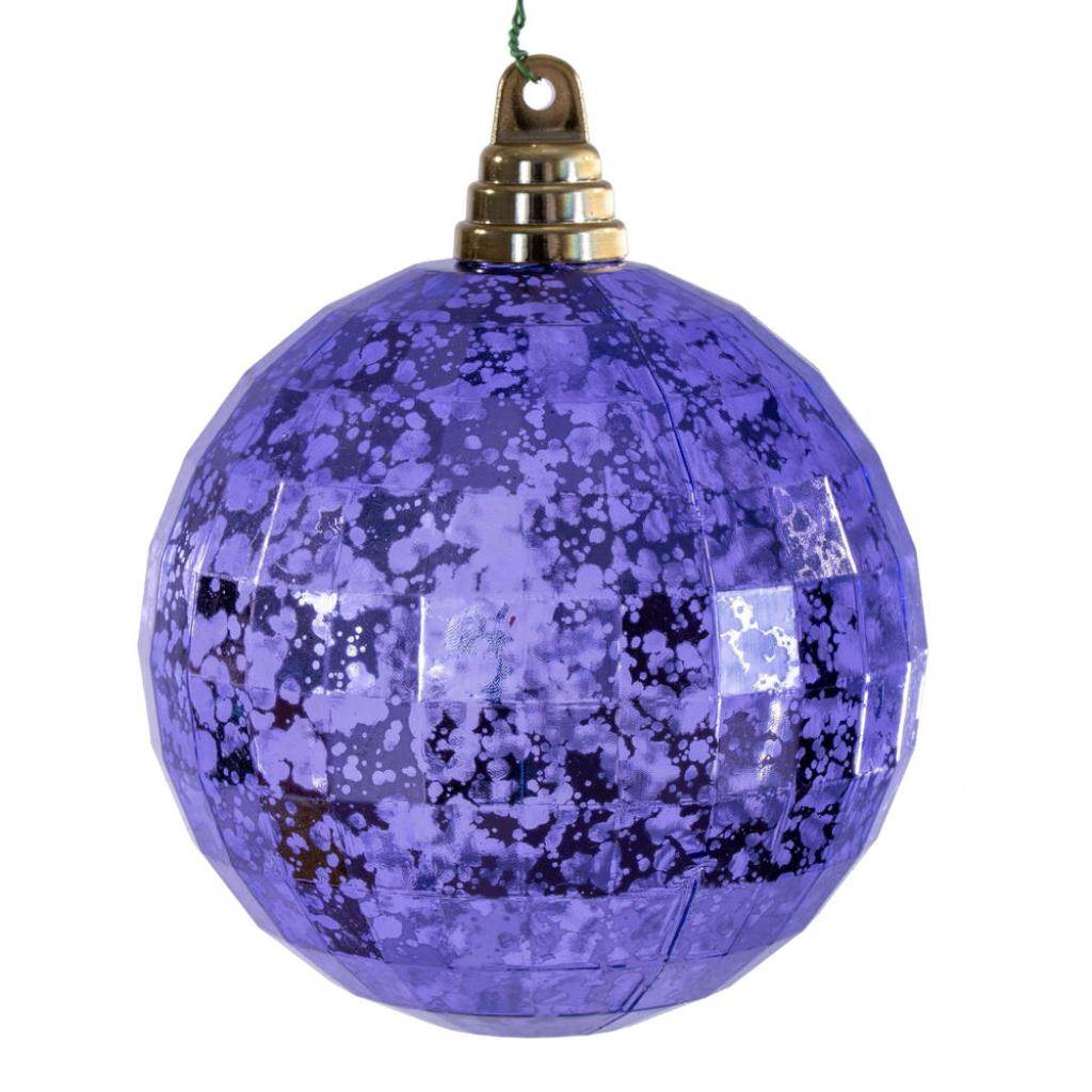 4.75" Lavender Mirror Mercury Christmas Ornament (4 Pack) 1