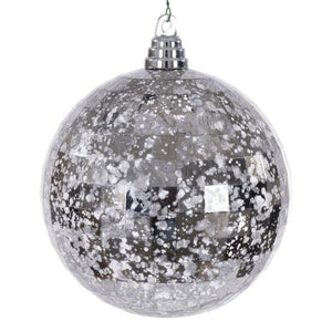 6" Silver Diamond Mercury Christmas Ornament (2 Pack) 1