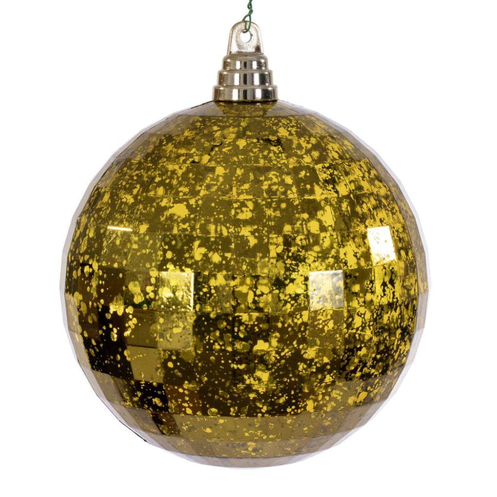 6" Olive Mirror Mercury Christmas Ornament (2 Pack) 1