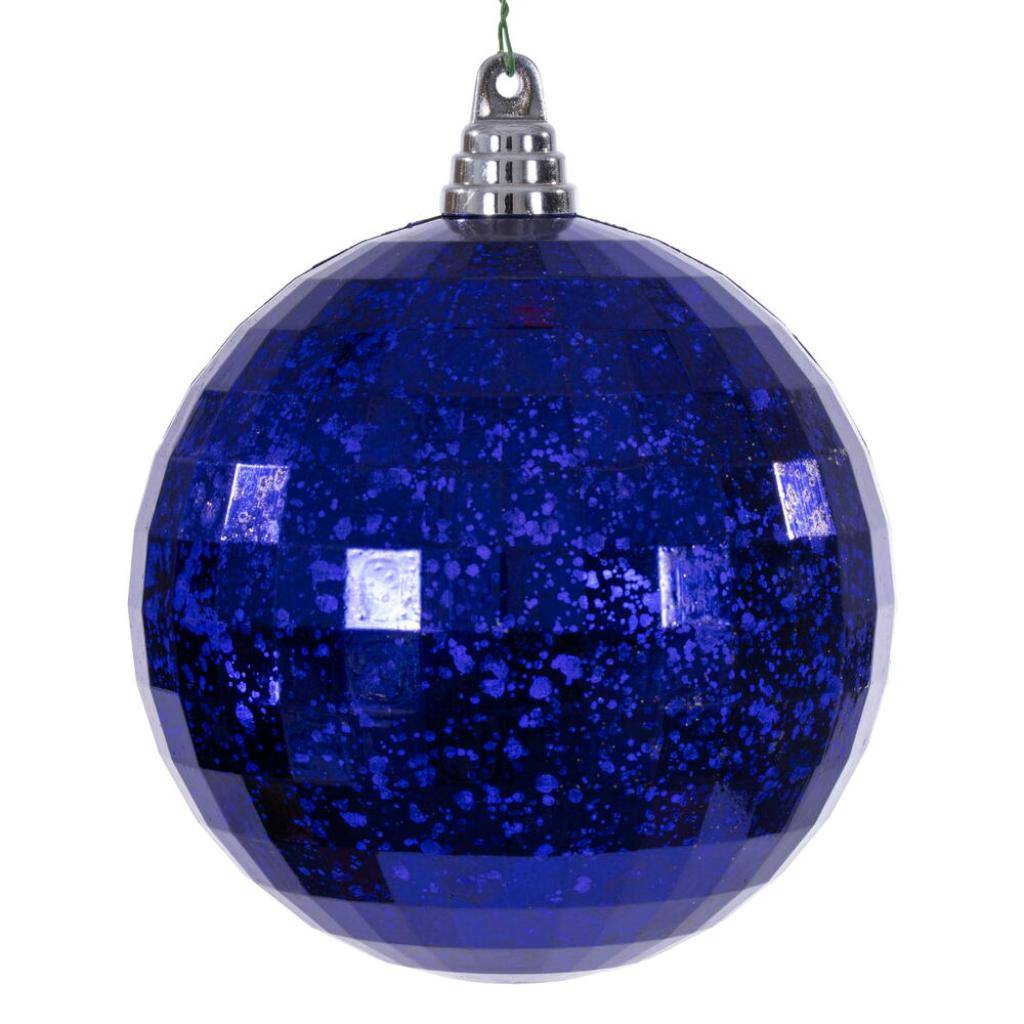 6" Purple Mirror Mercury Christmas Ornament (2 Pack) 1