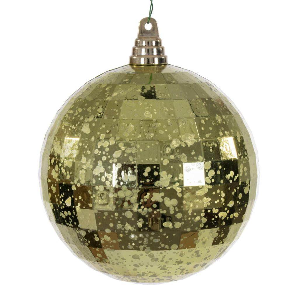 6" Lime Mirror Mercury Christmas Ornament (2 Pack) 1