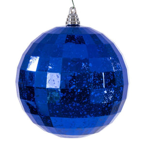 8" Blue Mirror Mercury Christmas Ornament 1