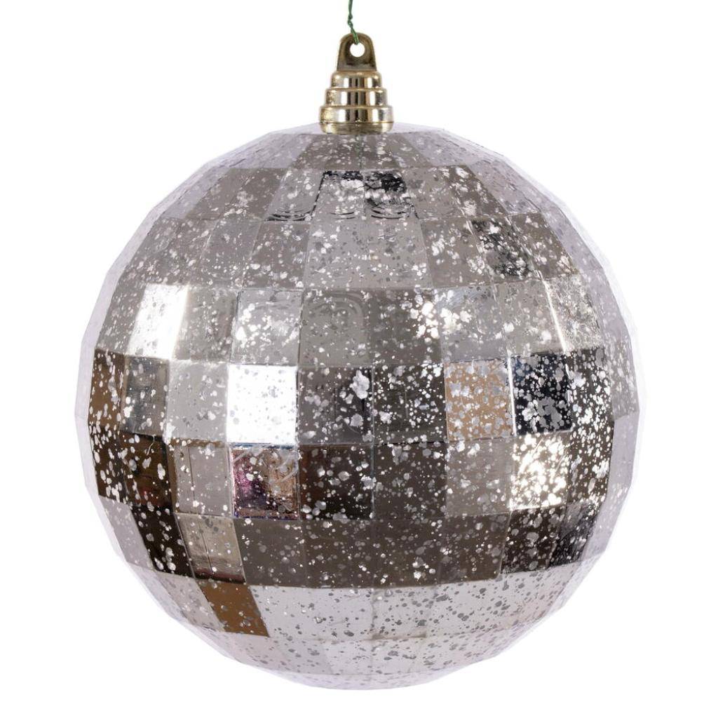 8" Oat Mirror Mercury Christmas Ornament 1