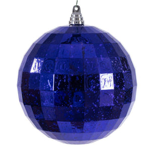 8" Purple Mirror Mercury Christmas Ornament 1