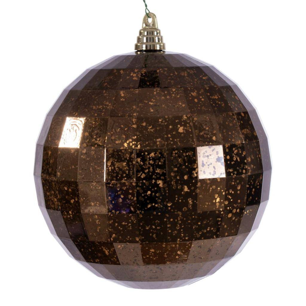 8" Mocha Mirror Mercury Christmas Ornament 1