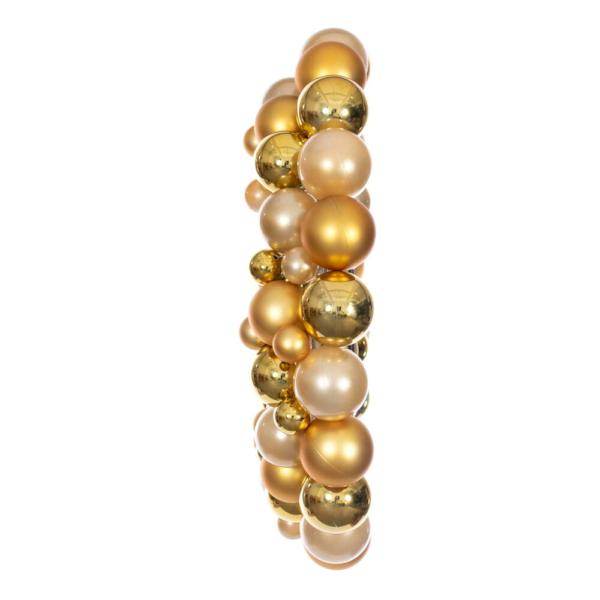 24" Gold Ball Ornament Christmas Wreath 2