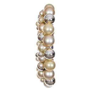24" Champagne Ball Ornament Christmas Wreath 2